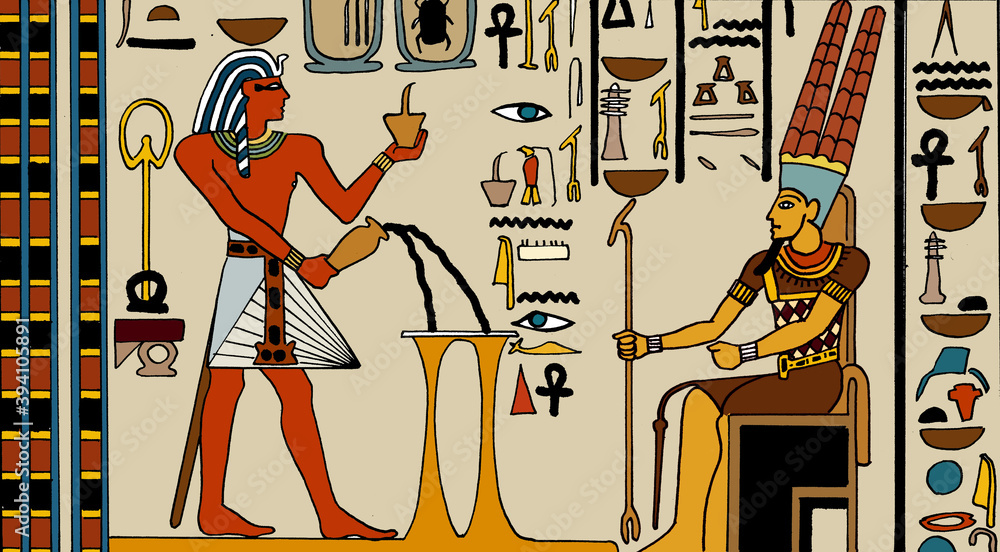 Ancient Egypt - Drawing Egyptian hieroglyphs