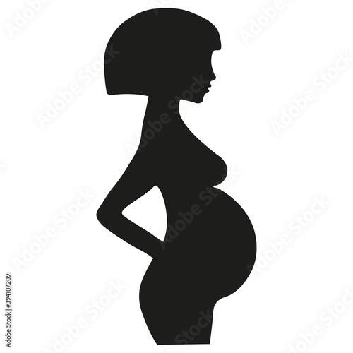  Pregnant woman icon Vector. Illustration