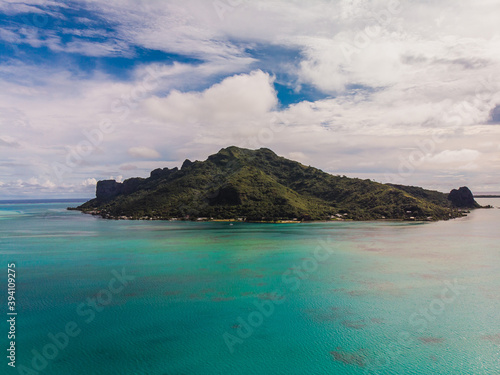 tropical island in the sea polynesia 