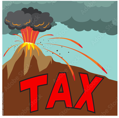 Big Tax Bomb, illustration vector cartoon