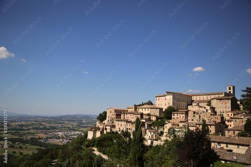 View of the city of Todi in Italy