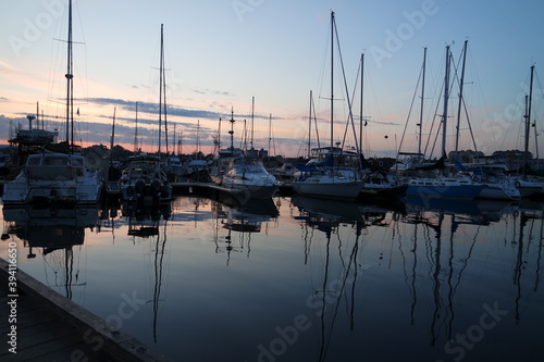 Canada, Victoria, boat, port, sea,sunset © EB8BA4ECA095