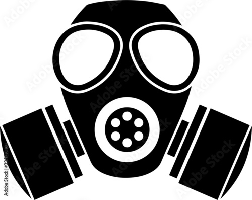 Respirator gas mask icon. Simple illustration of respirator gas mask bread vector icon logo for web