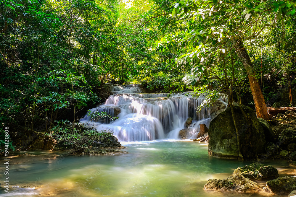 Erawan Waterfall in National Park, Thailand Erawan Waterfall in National Park, Thailand