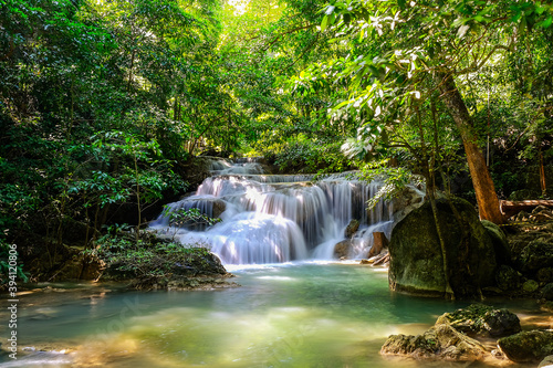 Erawan Waterfall in National Park, Thailand