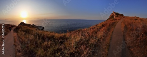 Milazzo - Panoramica dal sentiero di Capo Milazzo al tramonto