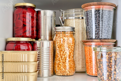 Dry Goods in a Well Stocked Pantry