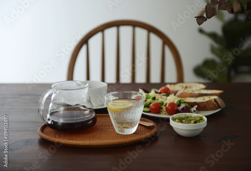 Home made breakfast set meal photo