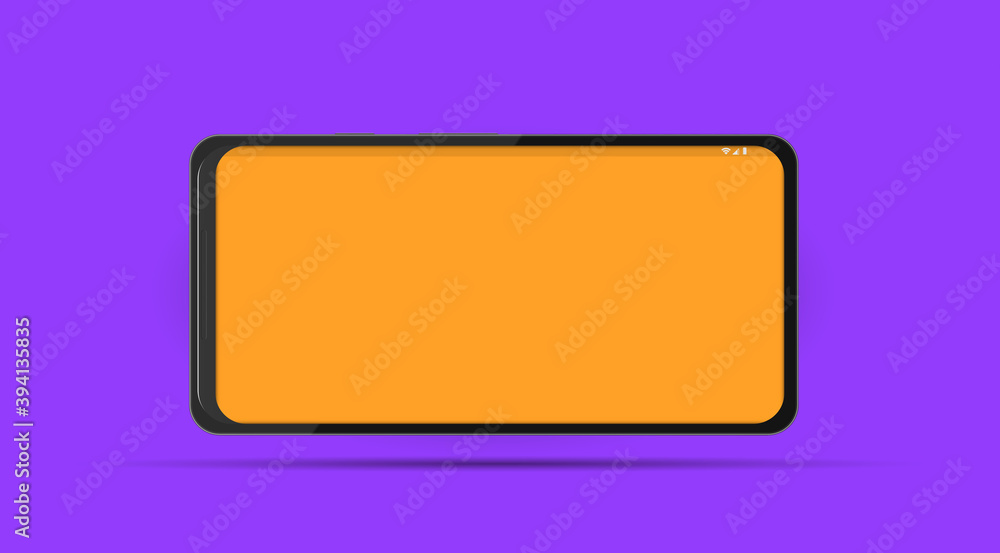 Realistic Modern slim smartphone, phone with shadows. Solid color beautiful background , Illustration for business and work. Device UI UX mockup for presentation template. Vector illustration Realistic Modern slim smartphone, phone with shadows. Solid color beautiful background , Illustration for business and work. Device UI UX mockup for presentation template. Vector illustration