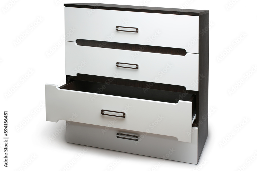 Modern chest of drawers opened drawer Modern chest of drawers opened drawer