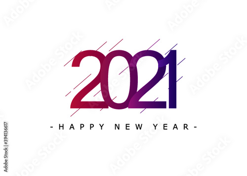Happy new year 2021 theme background design