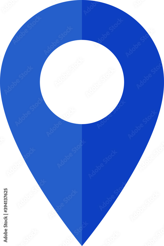 two tone location pin, map pointer icon two tone location pin, map pointer icon