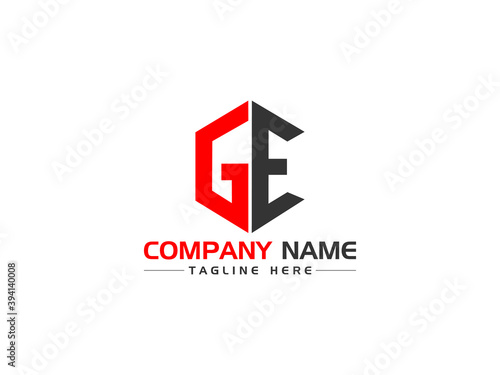 GE G&E G E Logo Image, ge Letter Logo Stock