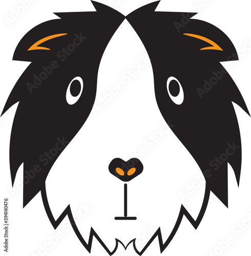 Guinea Pig Cartoon Vector Illustration for the logo