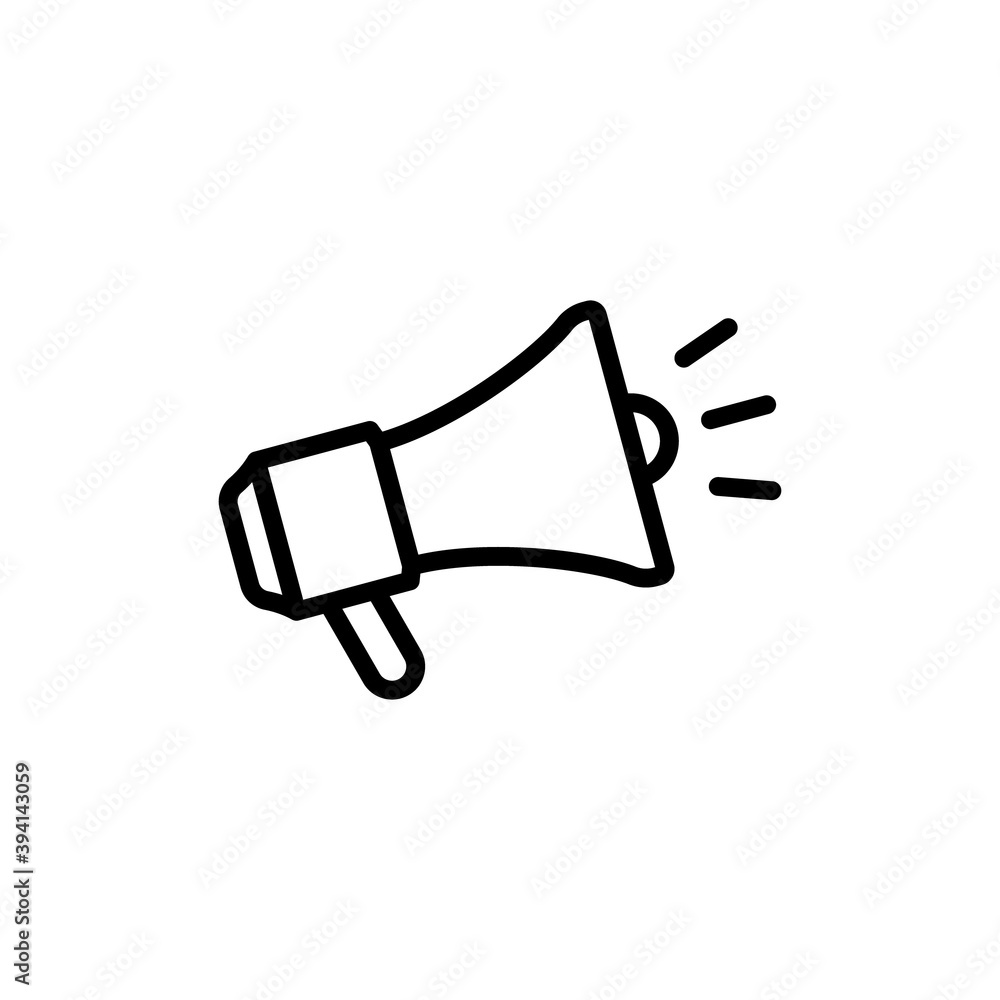 Fototapeta premium Megaphone loud speaker icon vector illustration