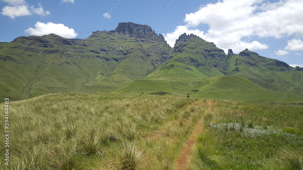Hiking path around Natal Drakensberg National Park