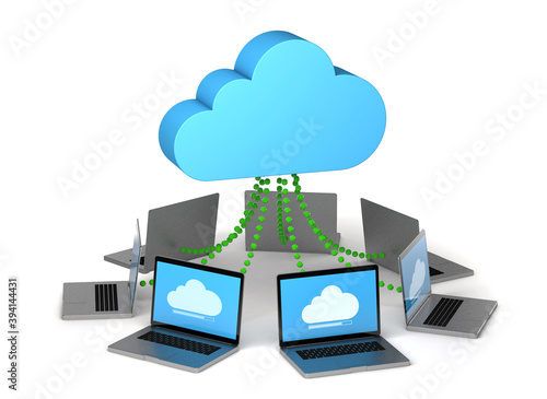 Obraz na plátne Cloud storage
