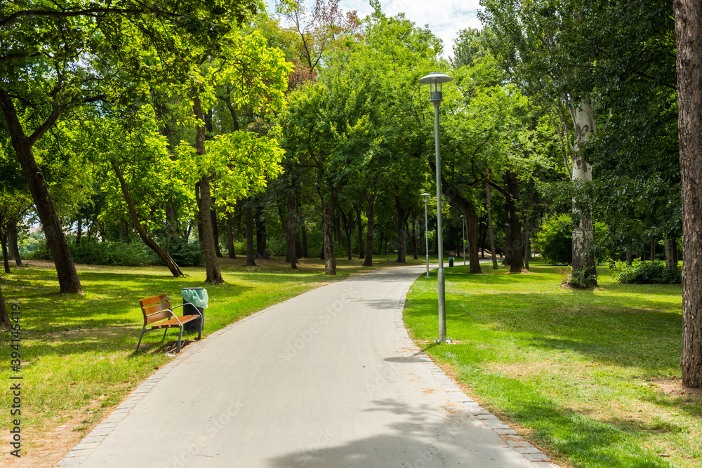 Margaret Island in Budapest. Hungary.