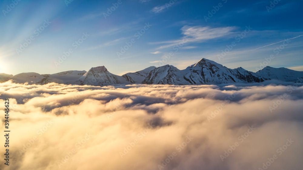 Obraz premium The austrian alps from above