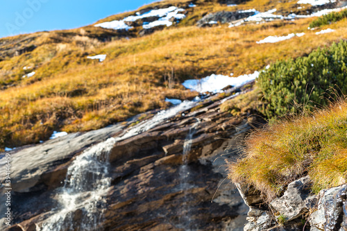 Großglockner-Hochalpenstraße on a sunny day in fall