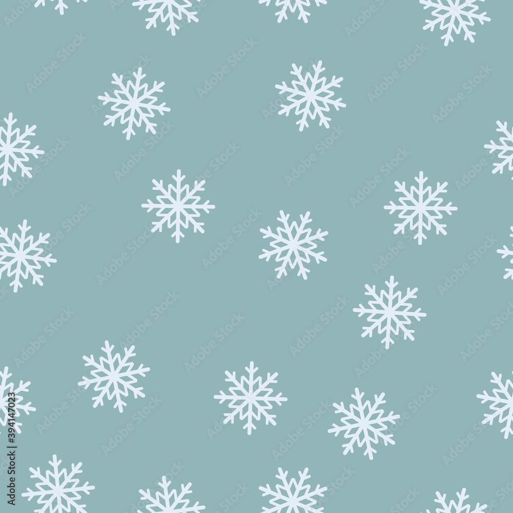 Seamless Snow Flakes Background Pattern Seamless Snow Flakes Background Pattern