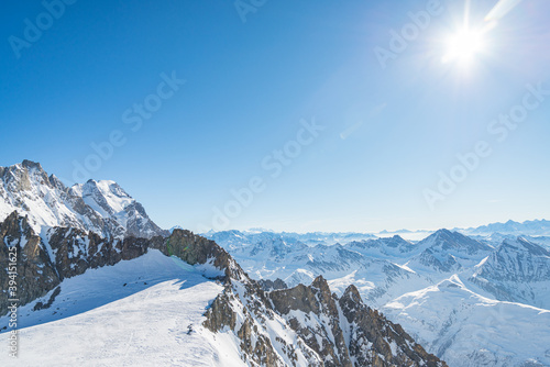 Photos Monte Bianco (meaning White Mountain) mountain range, with a beautiful view of Aosta Valley in the background