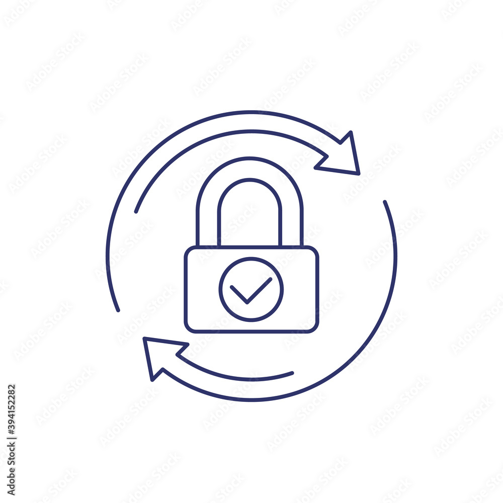 password reset, change line icon password reset, change line icon