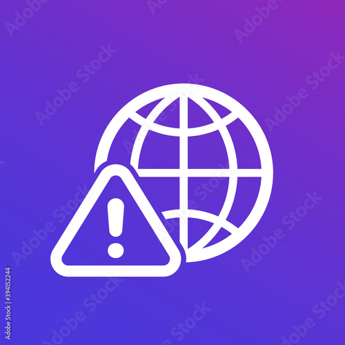 network warning icon for web