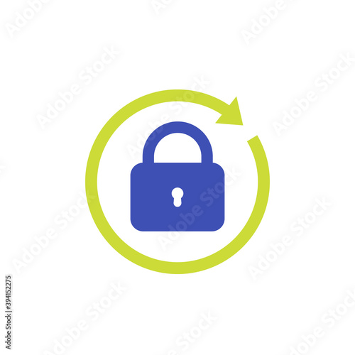 password reset icon on white