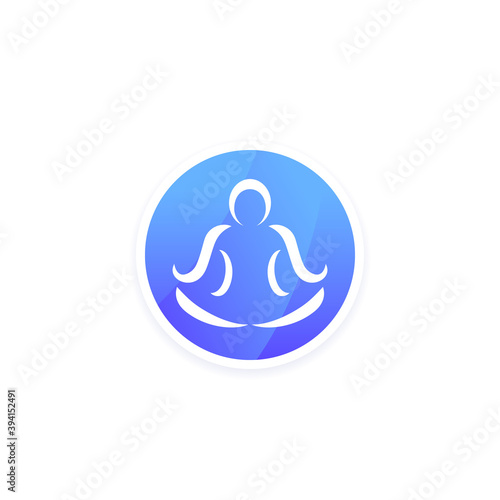 yoga logo icon for apps