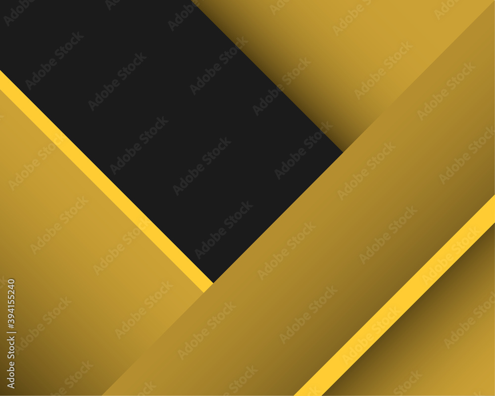 Geometric abstract background in golden and dark colors