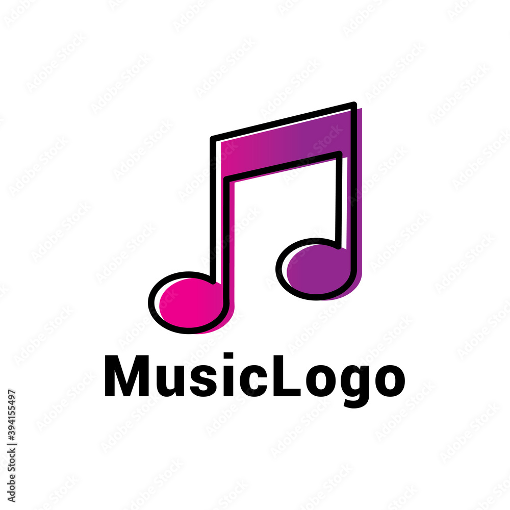 Music logo icon vector template. Music logo icon vector template.