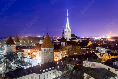 Tallinn, Estonia. The Old Town of Tallinn, capital of Estonia. A World Heritage Site