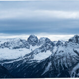 Winter landscape in Dolomites, Unesco World Heritage Site, Italy, Europe