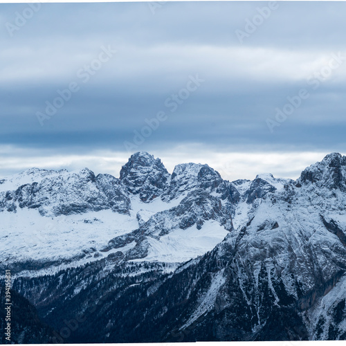 Winter landscape in Dolomites, Unesco World Heritage Site, Italy, Europe © JUAN CARLOS MUNOZ