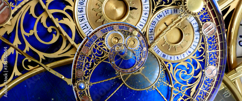 Abstract ancient zodiac clock. Abstract Astronomical clock