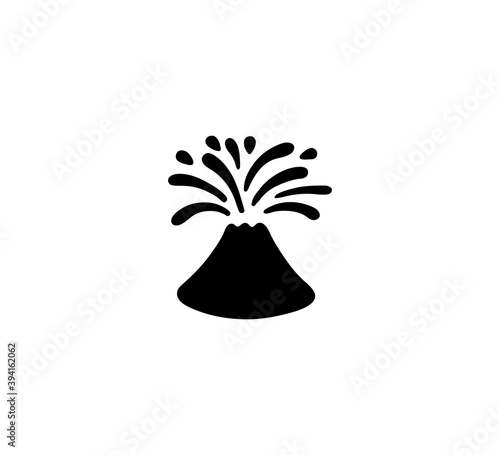 Vulcano vector isolated icon illustration. Vulcano icon