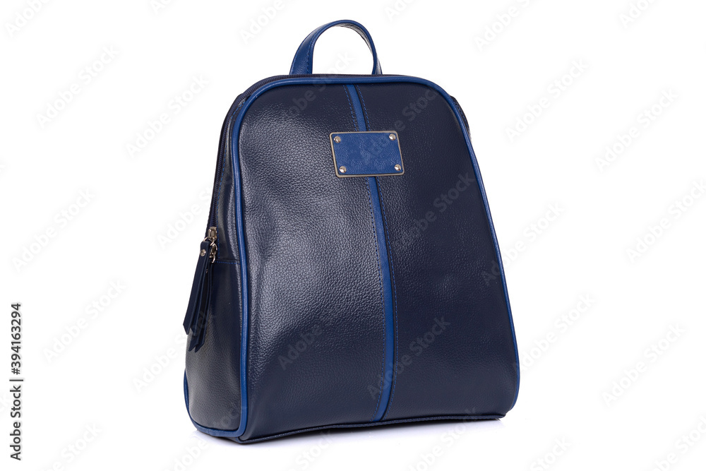 women's leather accessory, stylish bag on a white background women's leather accessory, stylish bag on a white background
