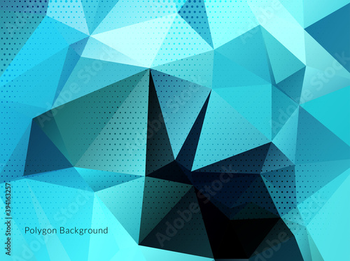 Decorative background with colorful polygon shapes