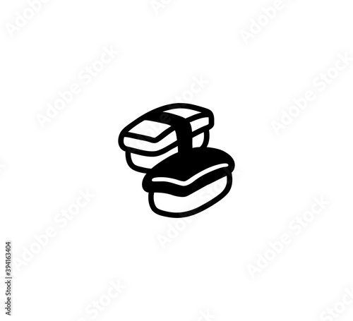 Sushi vector isolated icon illustration. Sushi icon