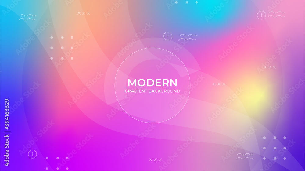 Obraz premium Colorful and blurred gradient background