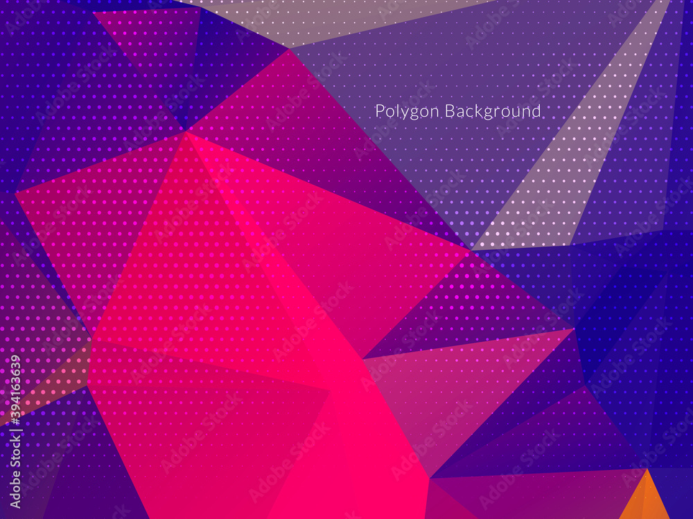 Obraz premium Abstract polygonal triangles colorful background
