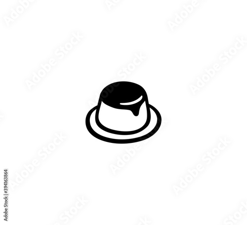 Custard vector isolated icon illustration. Custard icon