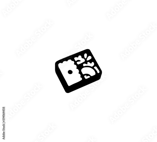 Bento box vector isolated icon illustration. Bento box icon