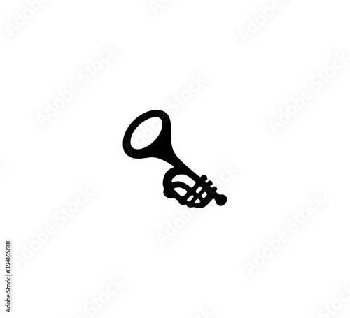 Trumpet vector isolated icon illustration. Trumpet icon