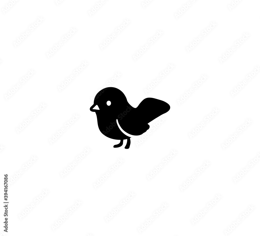 Bird vector isolated icon illustration. Bird icon Bird vector isolated icon illustration. Bird icon