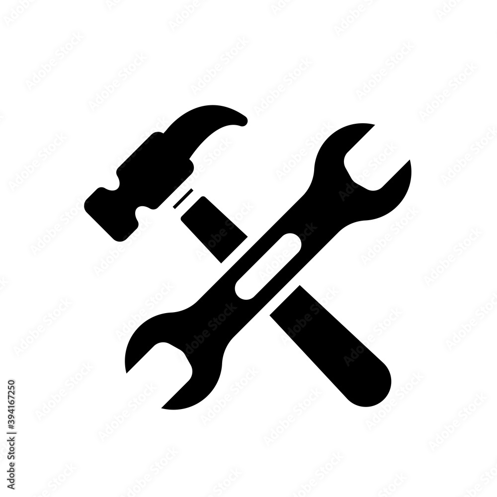 wrench and hammer icon design vector template wrench and hammer icon design vector template