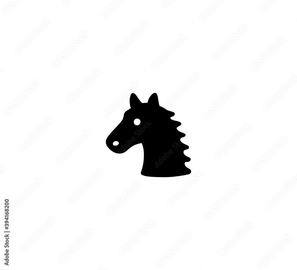 Horse head vector isolated icon illustration. Horse head icon Horse head vector isolated icon illustration. Horse head icon