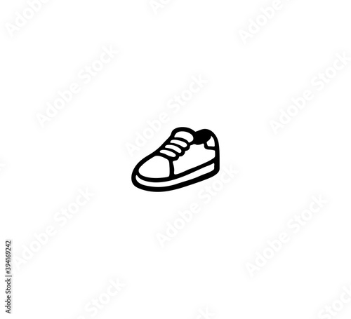 Running Shoe vector isolated icon illustration. Snickers icon