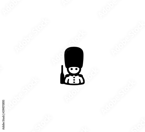 UK guard vector isolated icon illustration. UK guard icon
